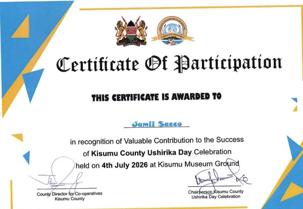 CERTIFICATE OF PARTICIPATION DURING USHIRIKA DAY IN KISUMU-JAMII DT SACCO_page-0001